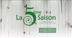 Desktop Screenshot of fleuriste-la5emesaison.com