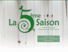 Tablet Screenshot of fleuriste-la5emesaison.com
